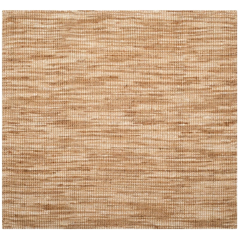 SAFAVIEH Handmade Natural Fiber Jocelynn Jute Rug - 6' Square - Natural/Cream