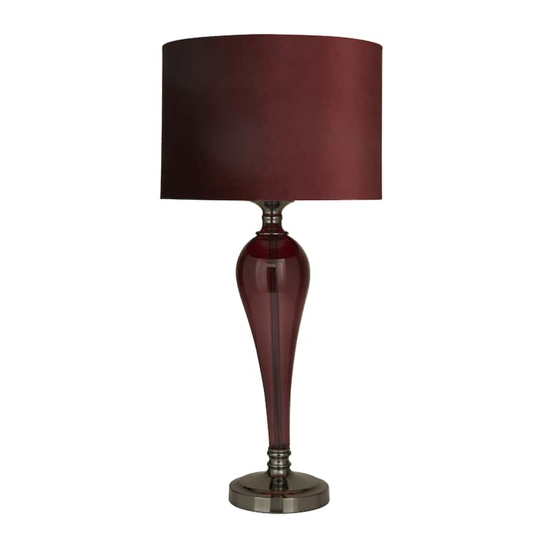 Glass Room Table Lamp - Red - Roche River Decor - Red