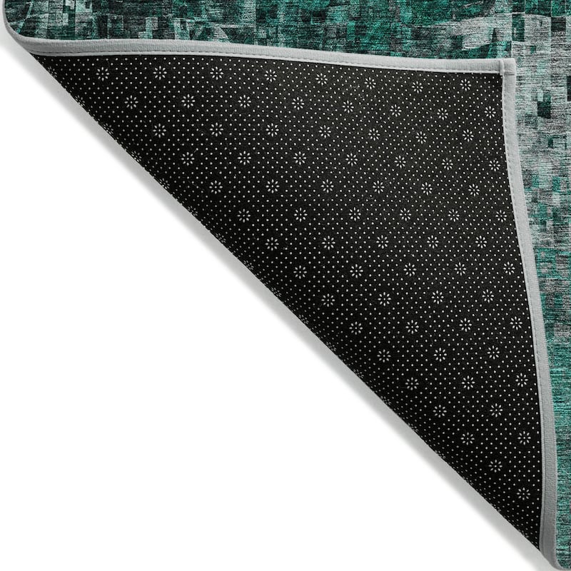 Machine Washable Indoor/ Outdoor Chantille Modern Ombre Rug
