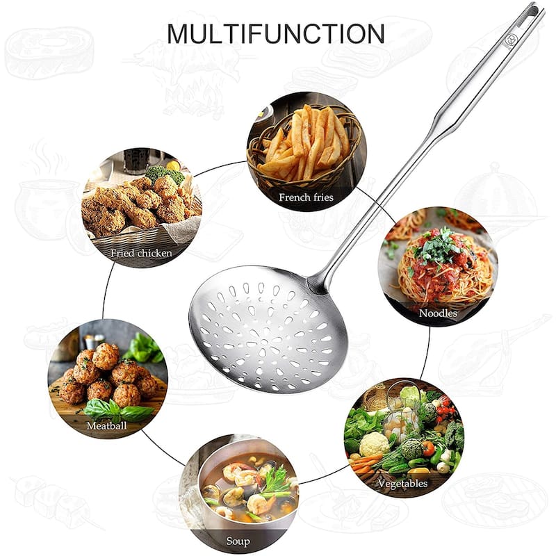 RJ Legend Cooking Utensil 304 Stainless Steel 18/8 Skimmer/ Ladle