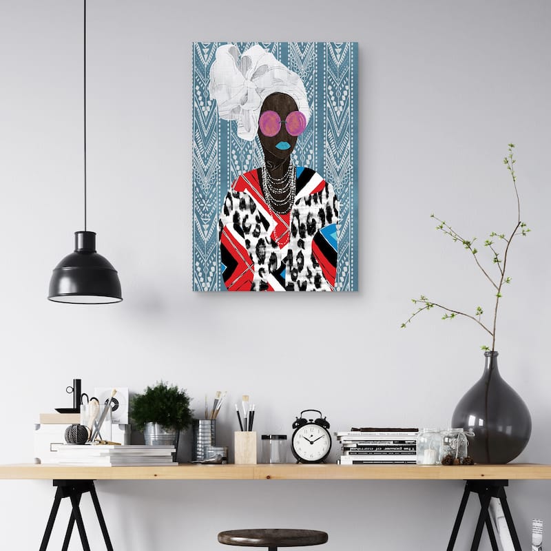 Queen Chevron by Nikki Chu Canvas Art Print
