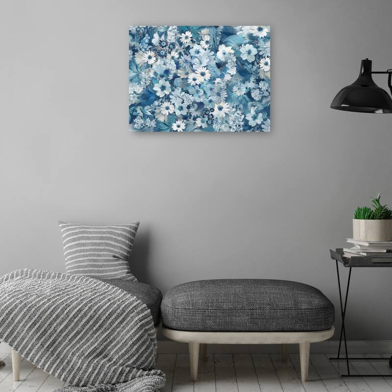 Garden Blues By Studio Arts Canvas Art Print
