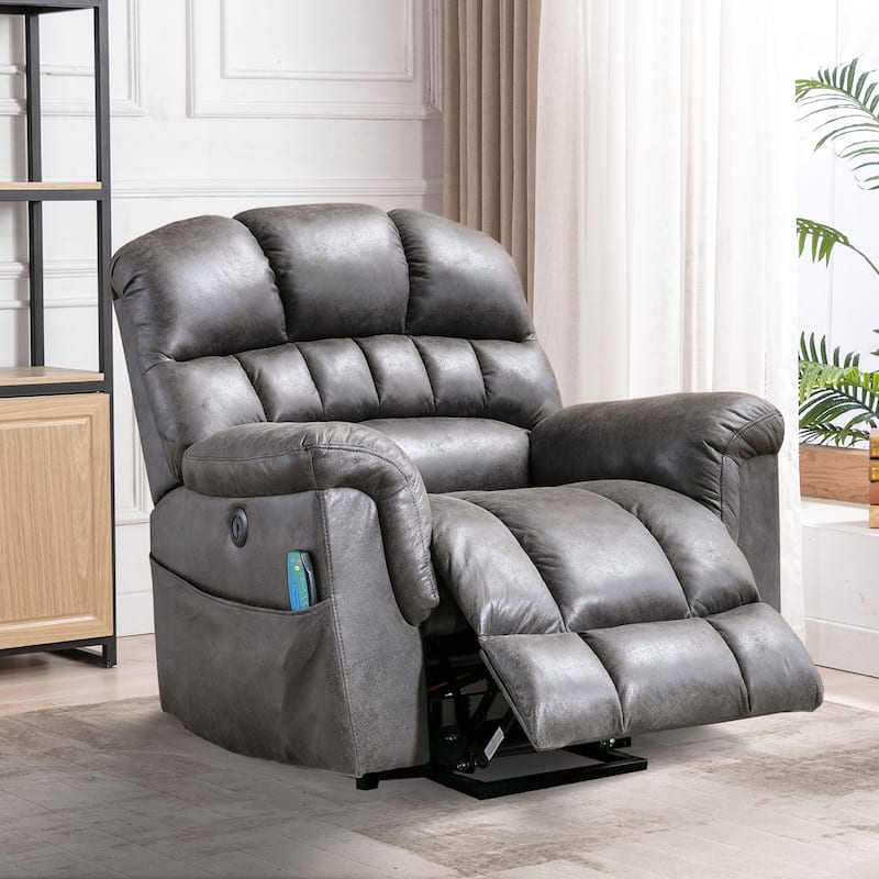 42" Wide Oversize Power Lift Recliner Chair with Massage and Heating