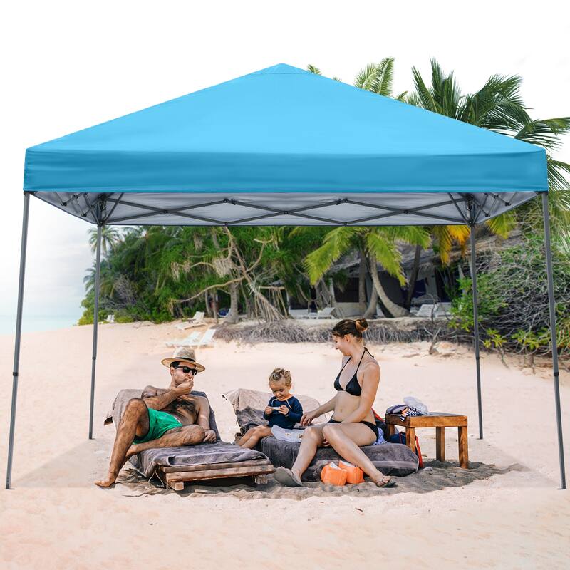 ABCCANOPY Portable Pop Up Canopy Tent Beach Canopy with Large Base - 10x10ft