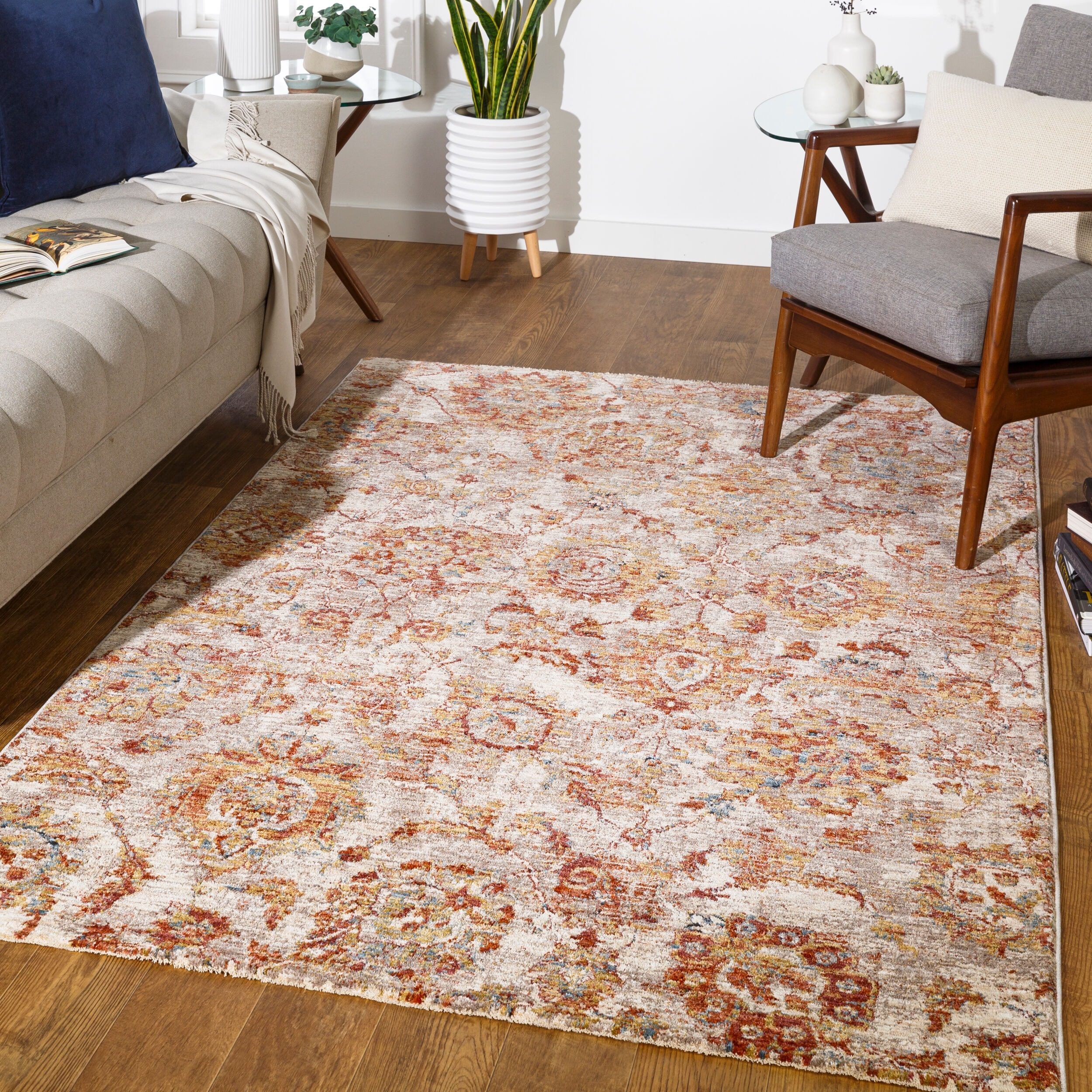 Livabliss Traditional Mirabel Medallion Area Rug