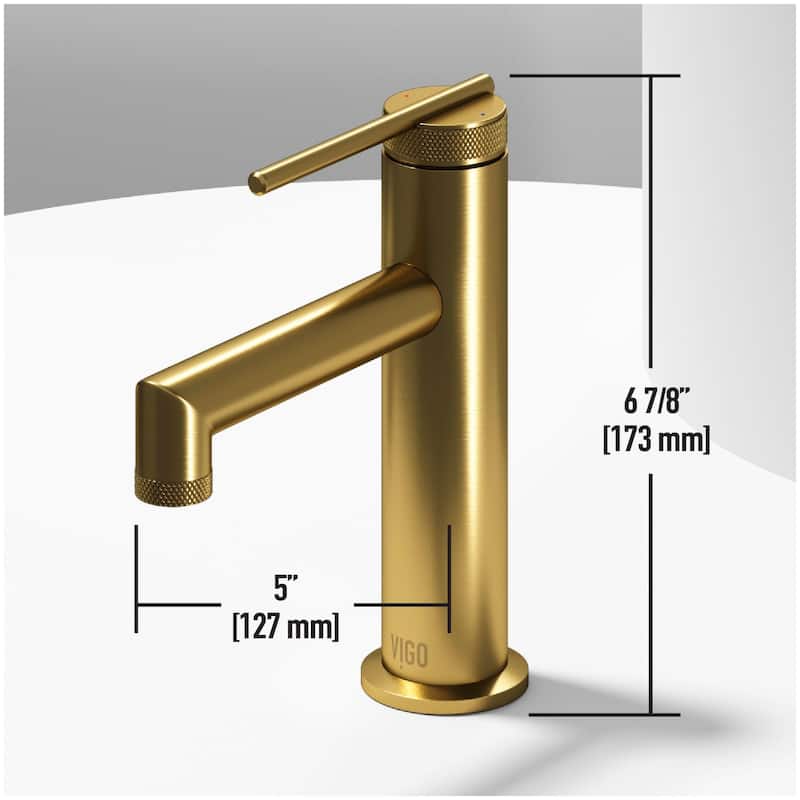 Vigo VG01049 Sterling 1.2 GPM 7" H Single Handle Single Hole Bathroom