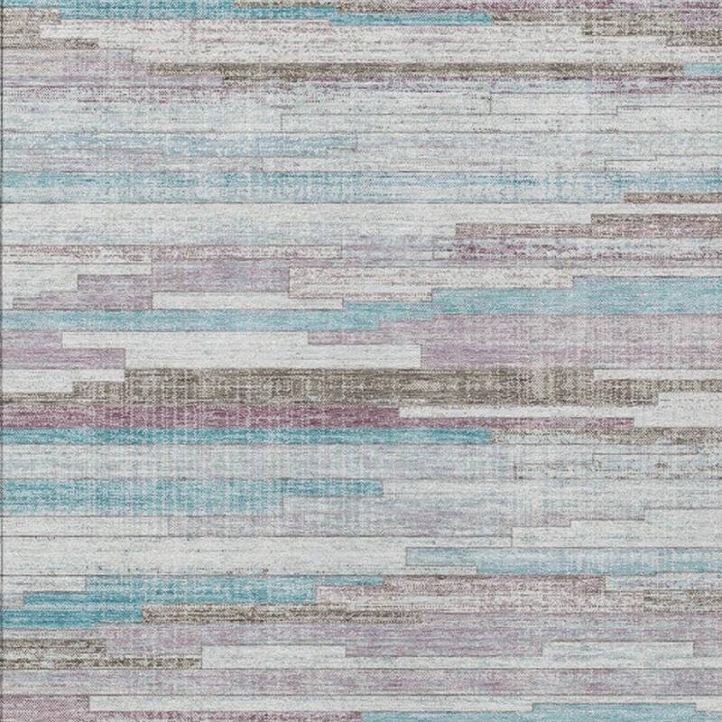 HomeRoots Striped Transitional Rectangle Outdoor Rug