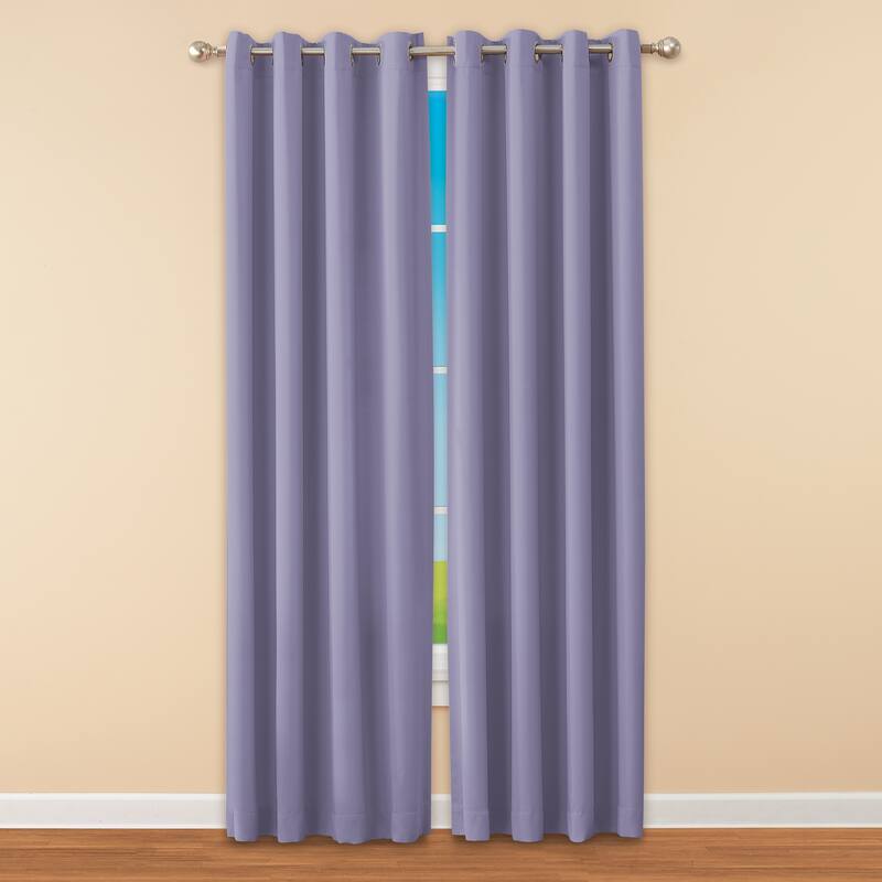 Madison Room Darkening Energy-Saving Curtain Panel - Lavender - 54" x 84" - 84 Inches