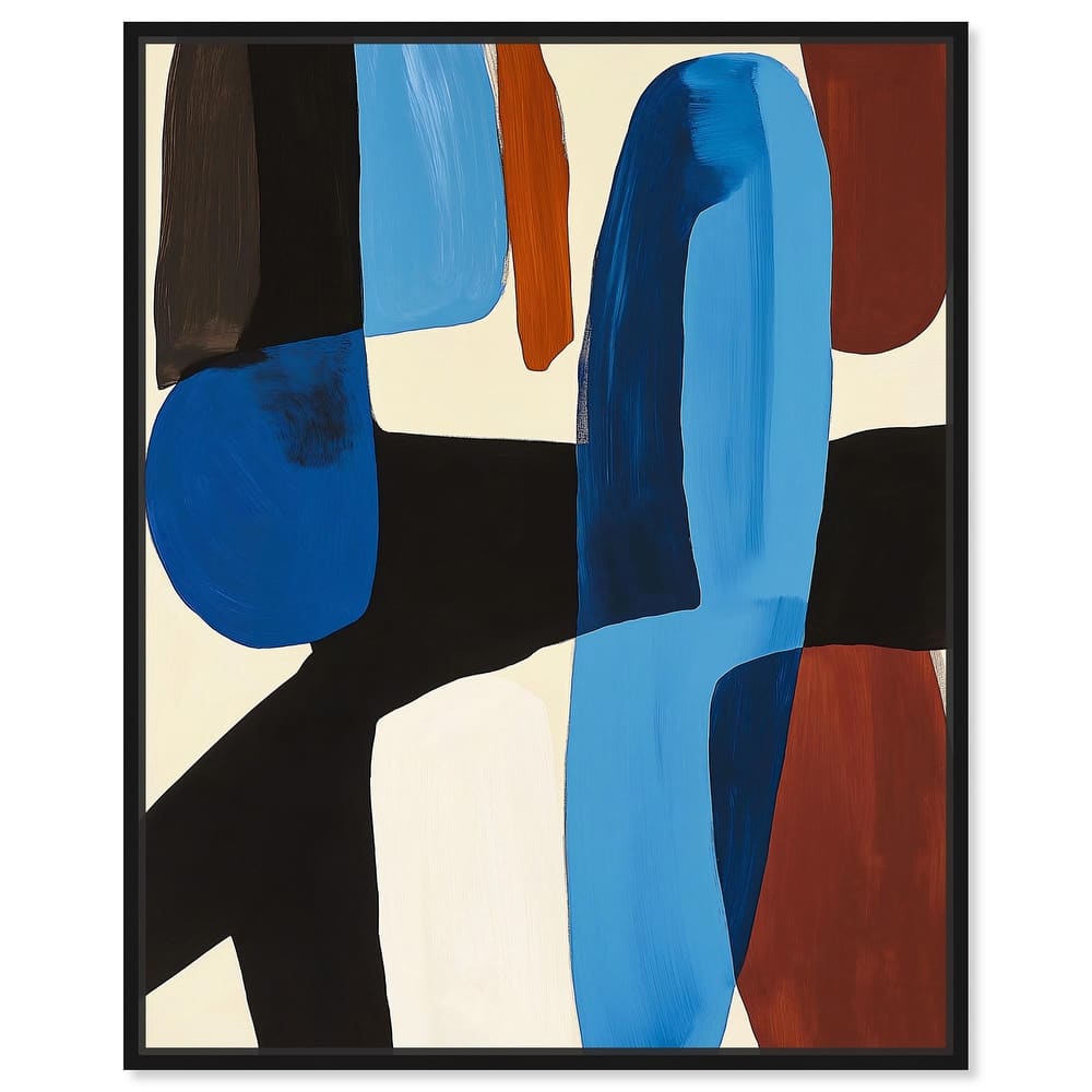 Cobalt Collision Canvas by Art Remedy