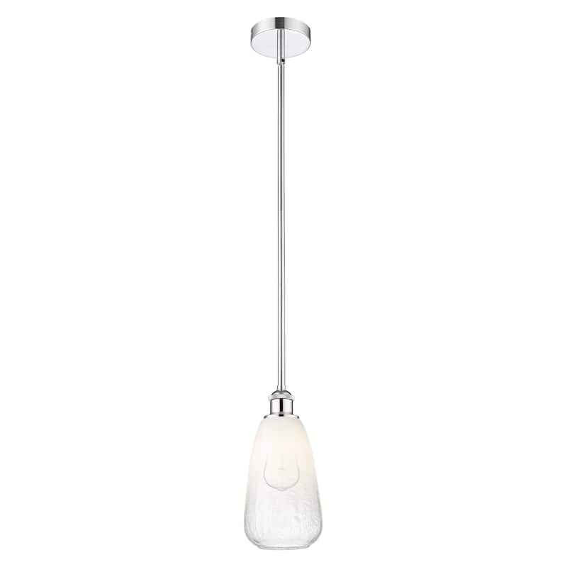 Innovations Lighting Endless Possibilities Edison - Brookhaven Almond - 1 Light 6" Stem Hung Mini Pendant - Polished Chrome/Opal