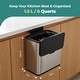 preview thumbnail 19 of 28, HOLDN’ STORAGE Trash Can and Recycling Bin Collection, Multi-Compartment Waste Organizer for Kitchen, Compost and Recycling