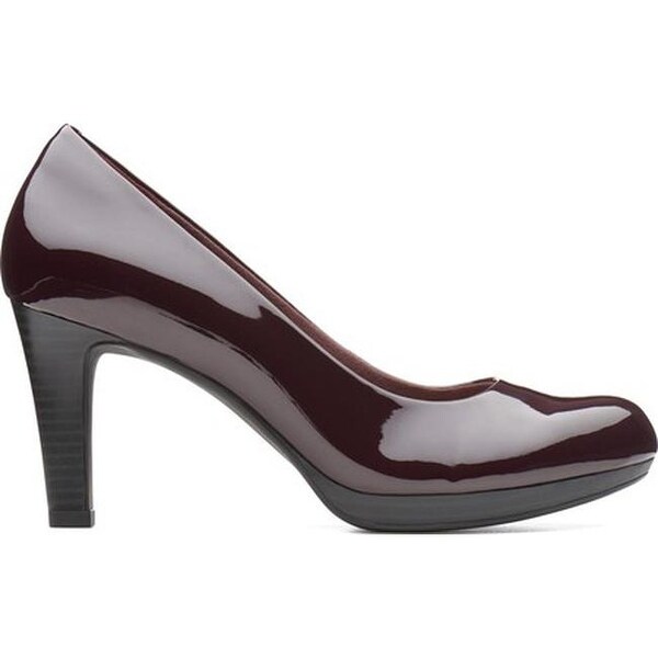 clarks caddy belle aubergine