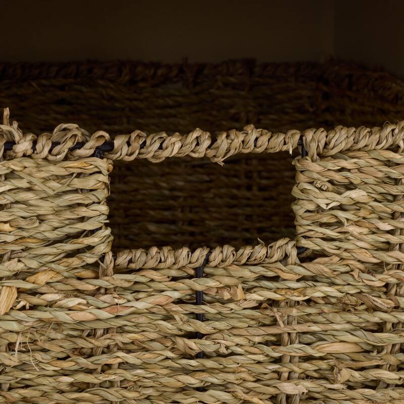 SAFAVIEH Eola Grey/ White Storage Bench - 47" x 16.1" x 19.9" - 47"W x 16"D x 20"H