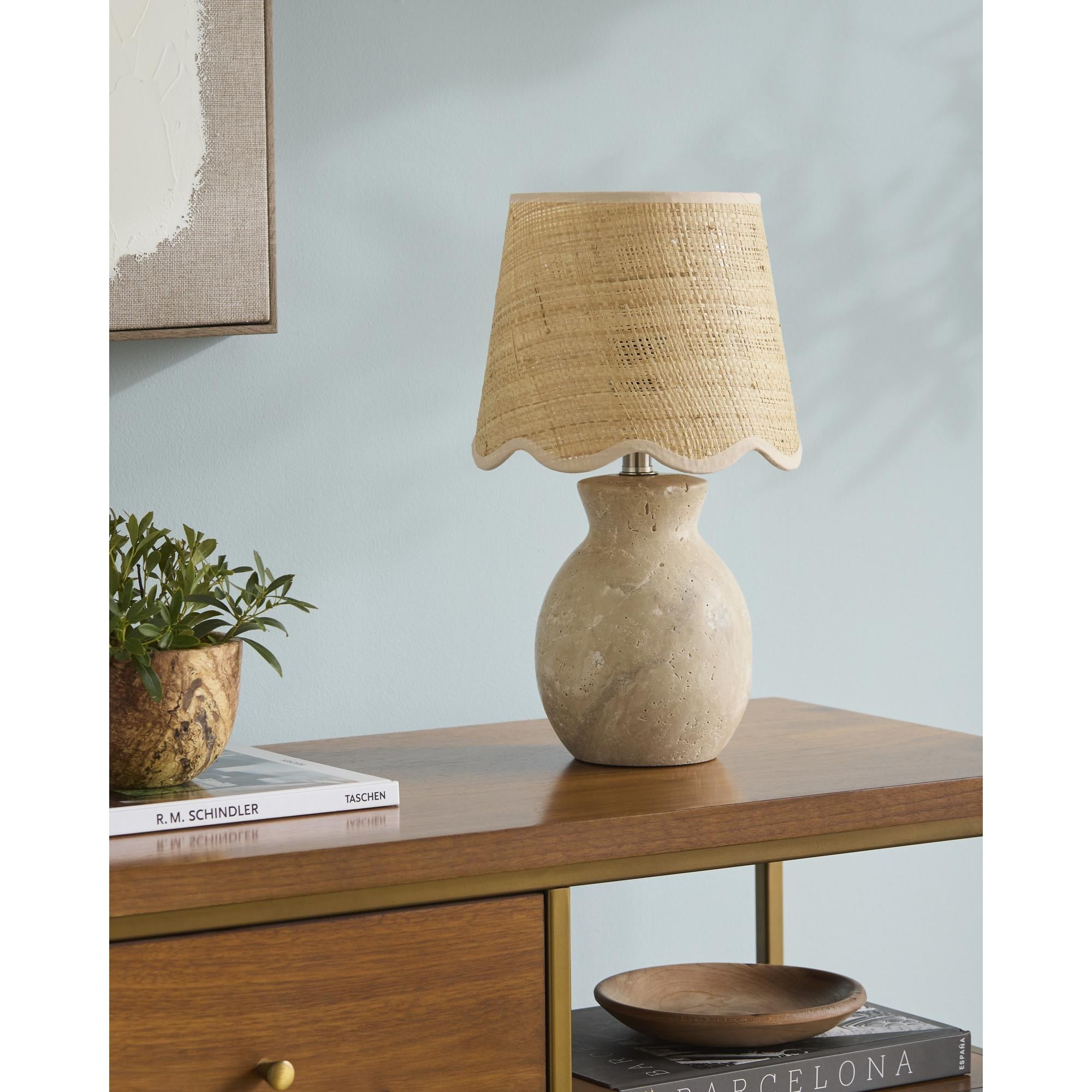 Livabliss Cerava Traditional Accent Table Lamp - 14"H x 8"W x 8"D