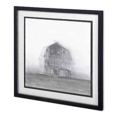 Barn House in Wind II Framed Art Print