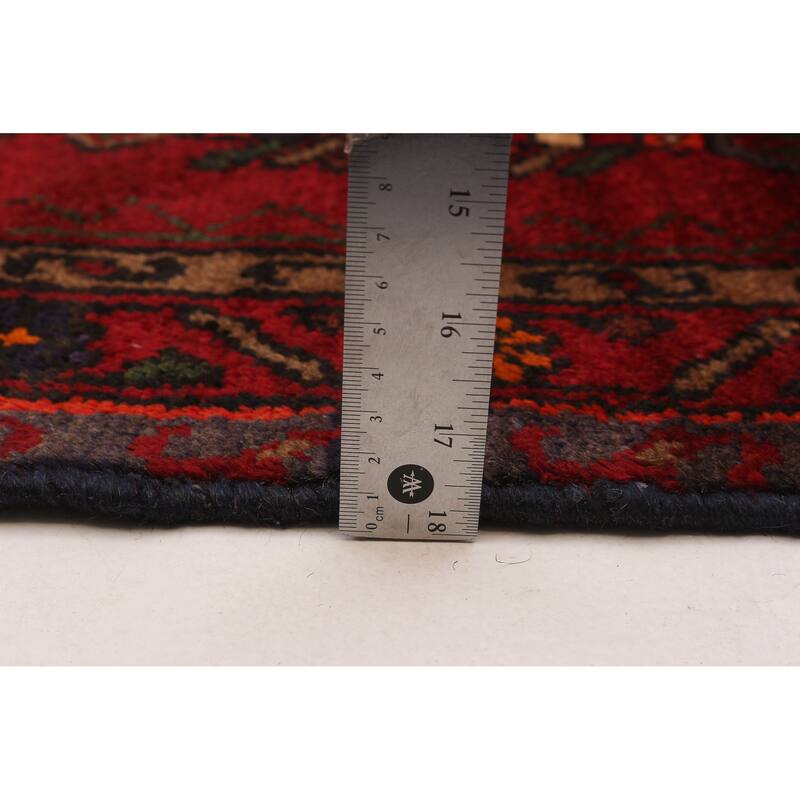 ECARPETGALLERY Hand-knotted Konya Red Wool Rug - 4'3 x 6'7