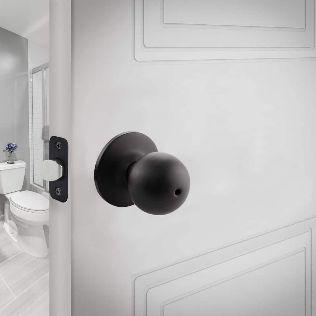 Design House 779108 Ball Privacy Bed and Bath Door Knob