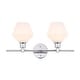 preview thumbnail 1 of 11, Elegant Lighting Gene 2 Light 19" Wide Bathroom Vanity Light with