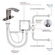 preview thumbnail 5 of 13, Chrome Touchless Bathroom Faucet with Hole Cover Plate