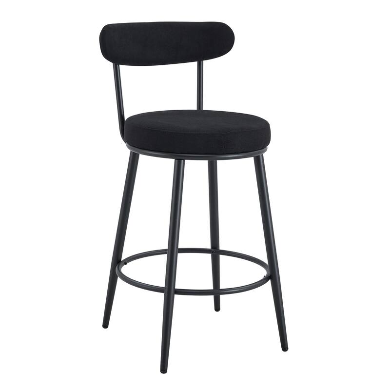 Two Sets of High Leg Bar Chairs with Black Metal Legs