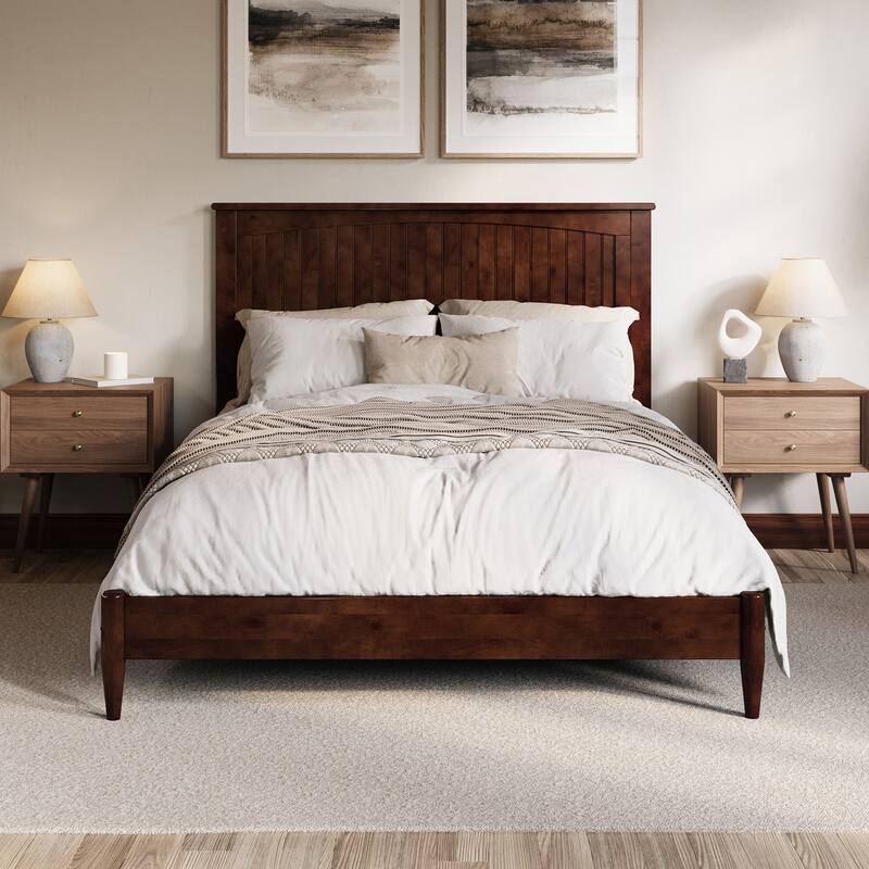 Naples Solid Wood Low Profile Platform Bed