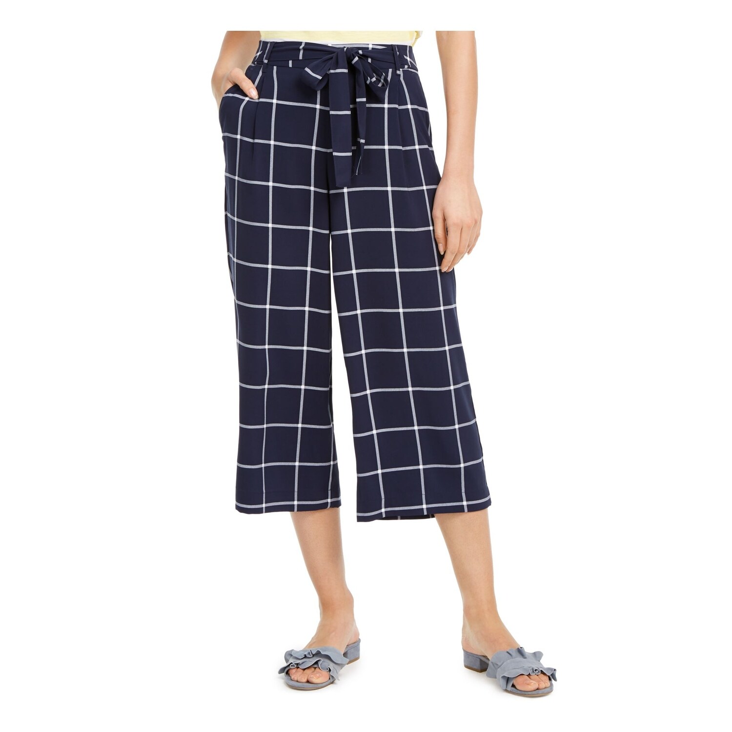 plaid capris womens