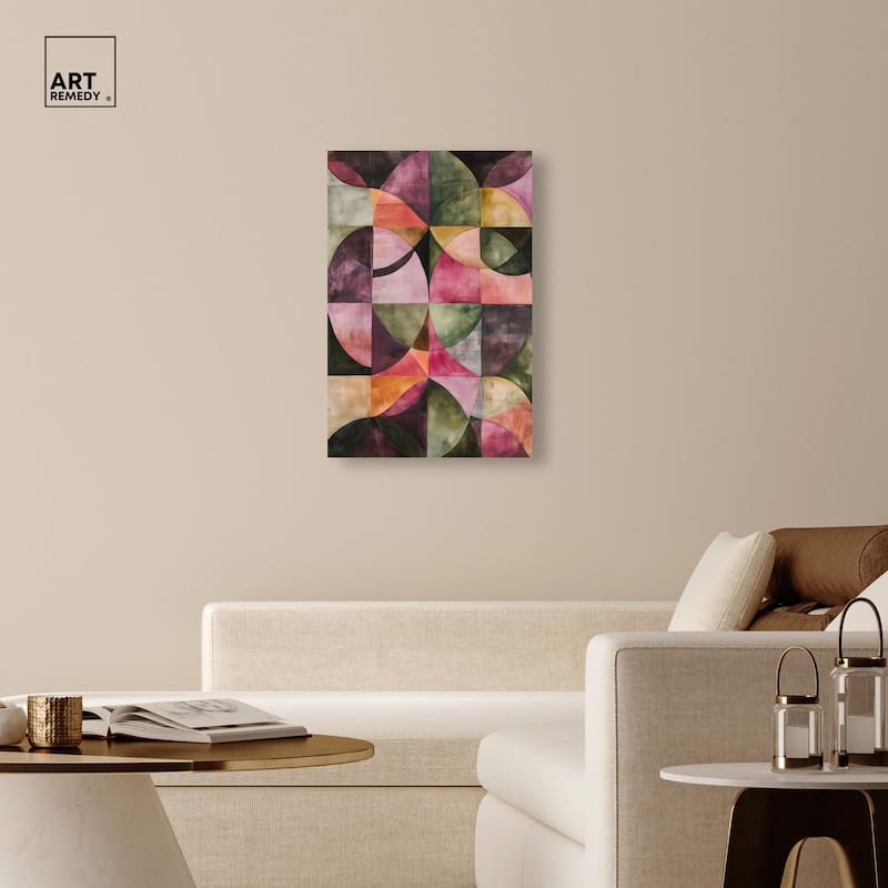 Tessellated Arcs Canvas by Art Remedy, Gallery Wrapped