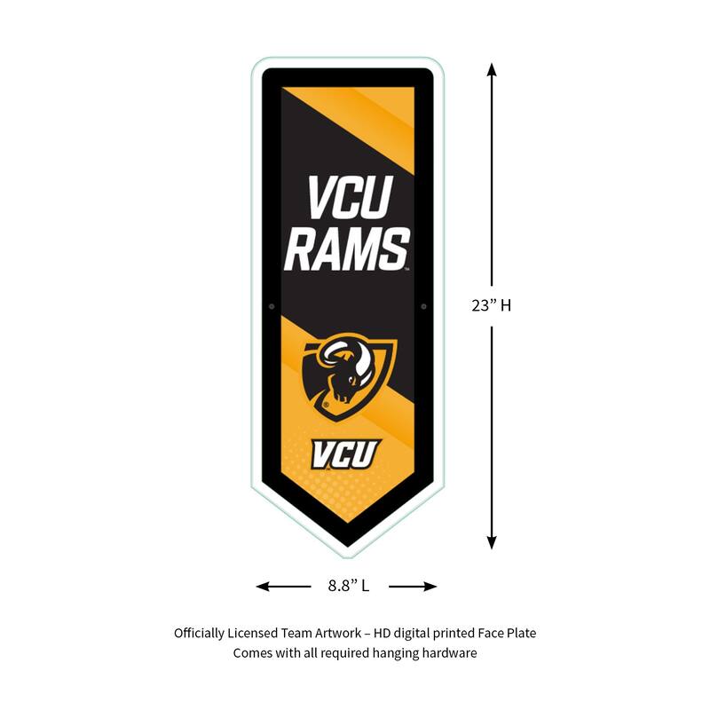 Virginia Commonwealth University Basketball Round 15 in. LED Lighted Sign