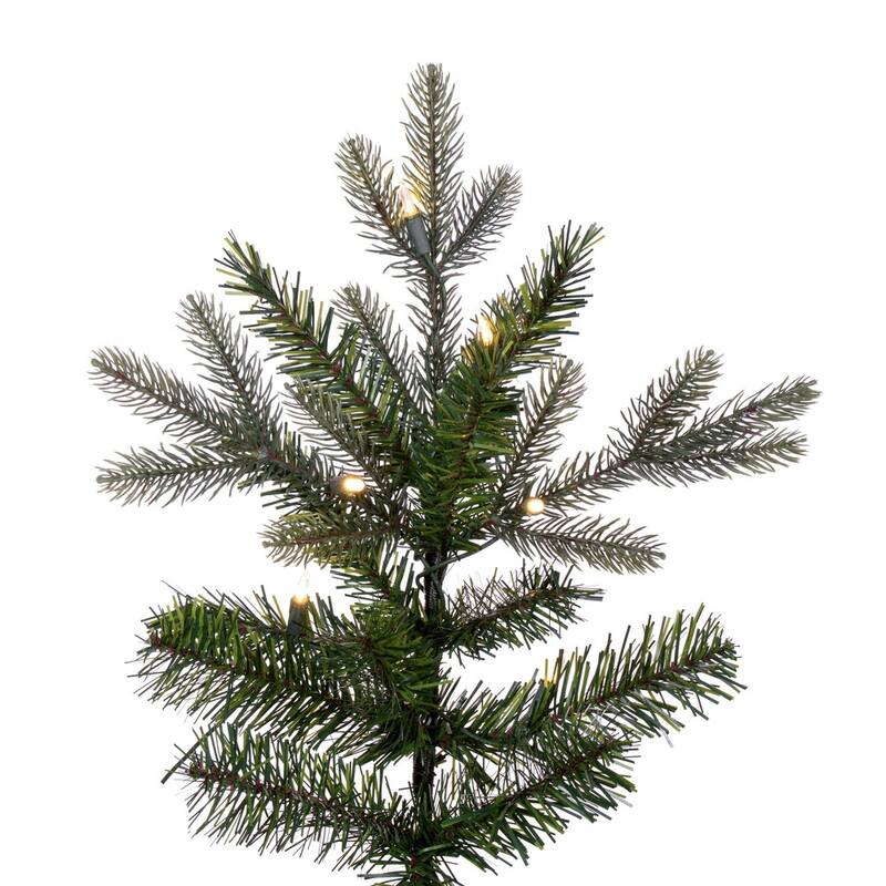 Vickerman 7.5' x 44" Douglas Fir Artificial Slim Pre-Lit Christmas Tree , Dura-Lit® Warm White LED Mini Lights.