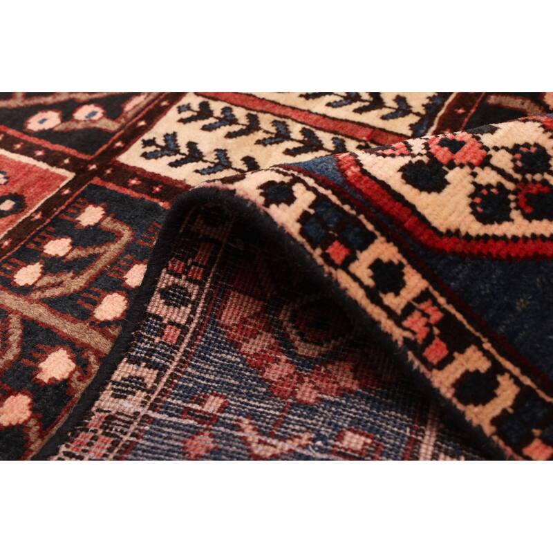 ECARPETGALLERY Hand-knotted Kayseri Vintage Dark Navy, Red Wool Rug - 4'9 x 6'8