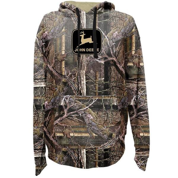 John Deere Western Sweatshirt Mens Poly Mesh Hooded L Navy 13401746 John Deere Western Sweatshirt Mens Poly Mesh Hooded L Navy 13401746