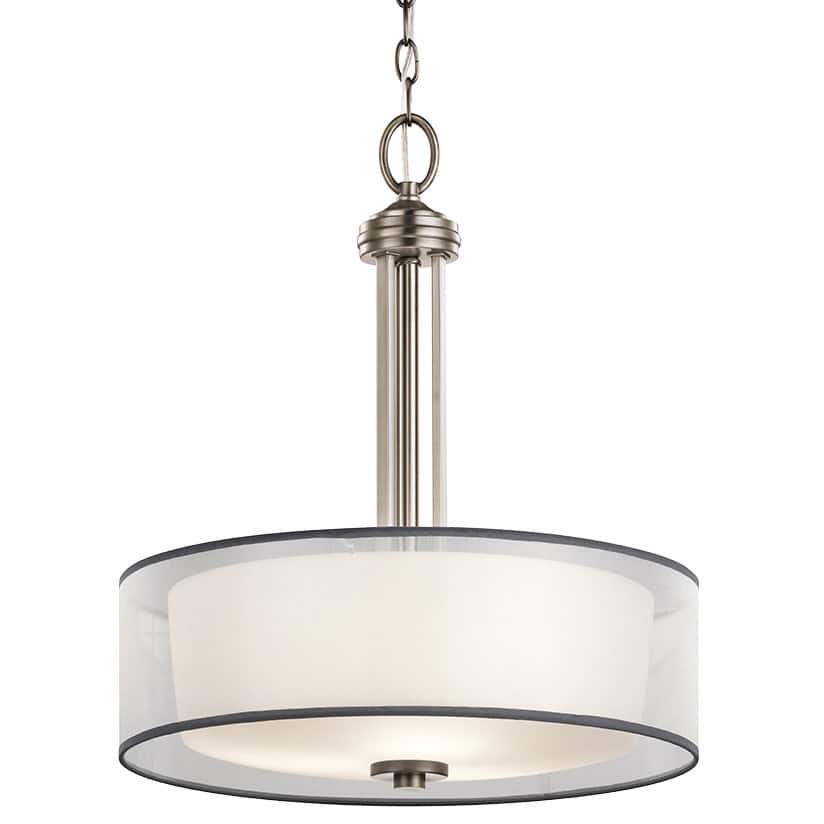 Kichler Tallie 3 Light 18" Wide Pendant with Organza Shade and