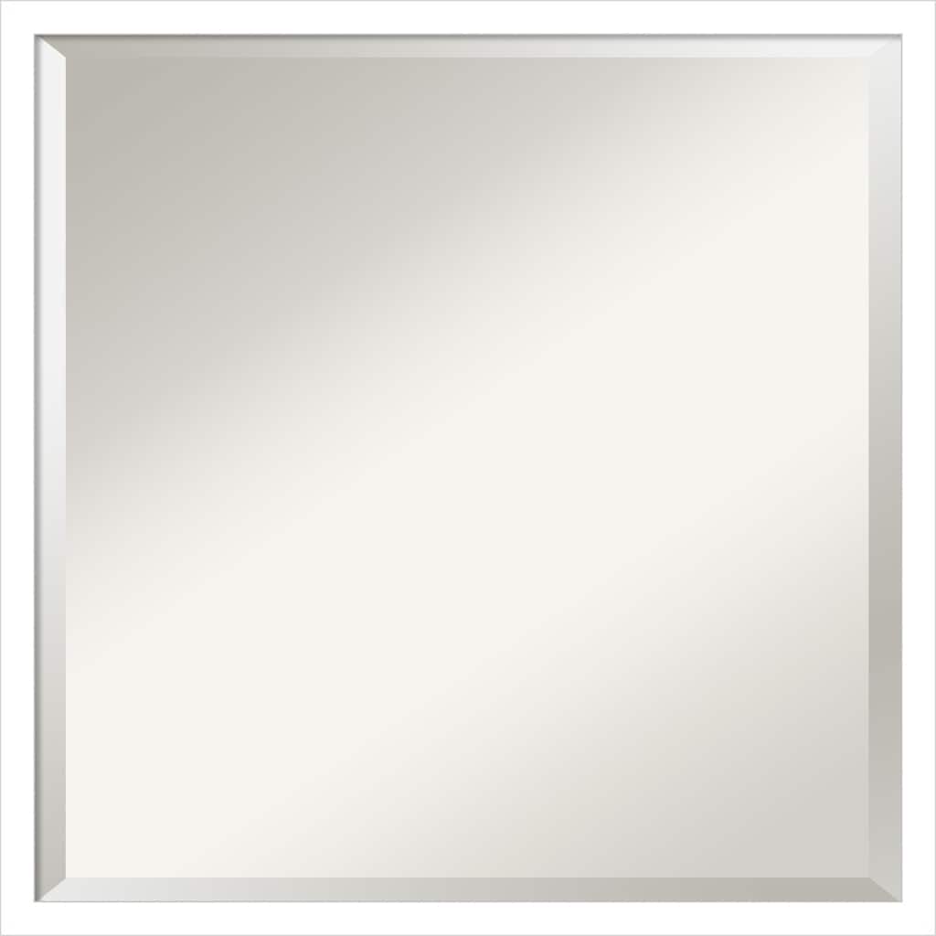 Beveled Wood Bathroom Wall Mirror - Svelte Frame