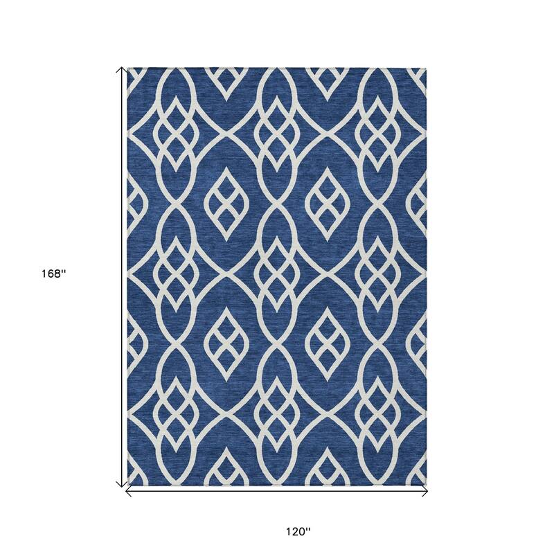 HomeRoots Trellis Transitional Rectangle Outdoor Rug