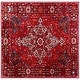 preview thumbnail 11 of 12, SAFAVIEH Vintage Hamadan Hayriye Traditional Oriental Rug 3' x 3' Square - Red/Multi