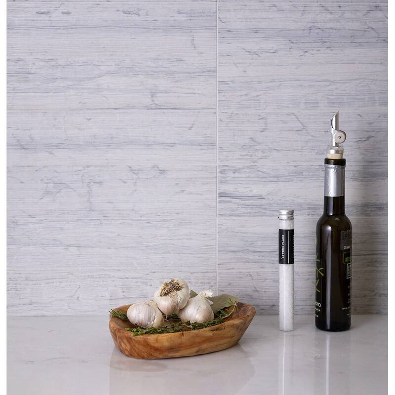 Artisana 3x12 in. Textured Etched Linear Wave Elongated Subway Wall and Floor Tile (5 sq ft/case, 20-Pack)