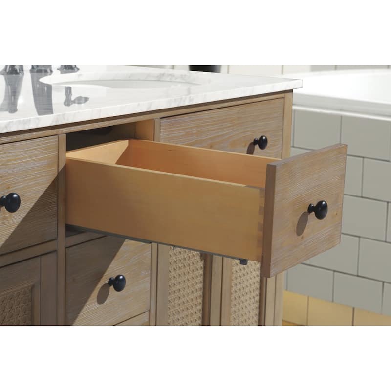 Ari Bath Annie 55" Bathroom Vanity Weathered Fir