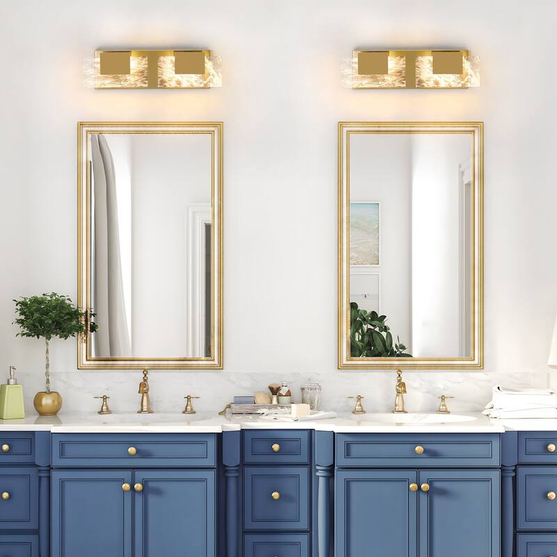 Modern Bathroom Vanity Light LED Dimmable Wall Sconce with UL Certified - 16 inches and above