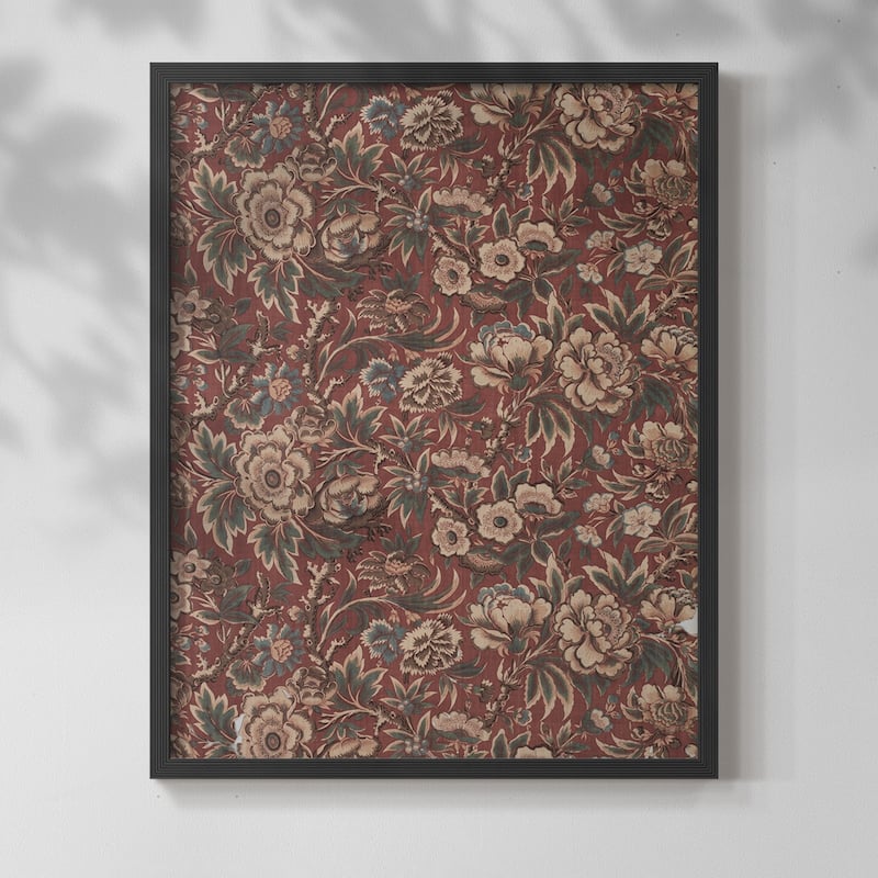 Vintage Abstract Print LXXVI -Framed Print - 8x10 - Black