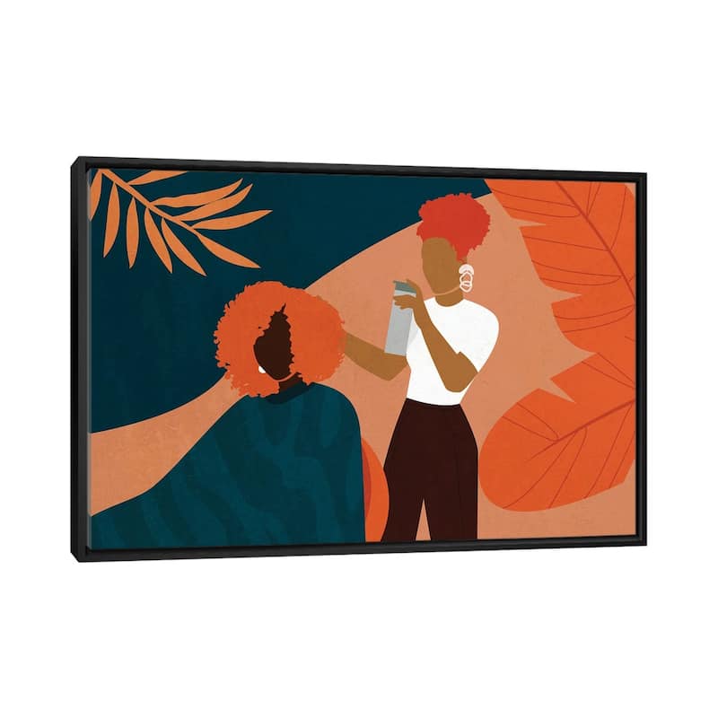 iCanvas "Salon No. 1" by Domonique Brown Framed Canvas Print - Black - 32x48