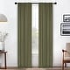 preview thumbnail 164 of 198, Superior Solid Machine Washable Room Darkening Curtains with Back Tabs, Set of 2 26" x 84" - Olive Green