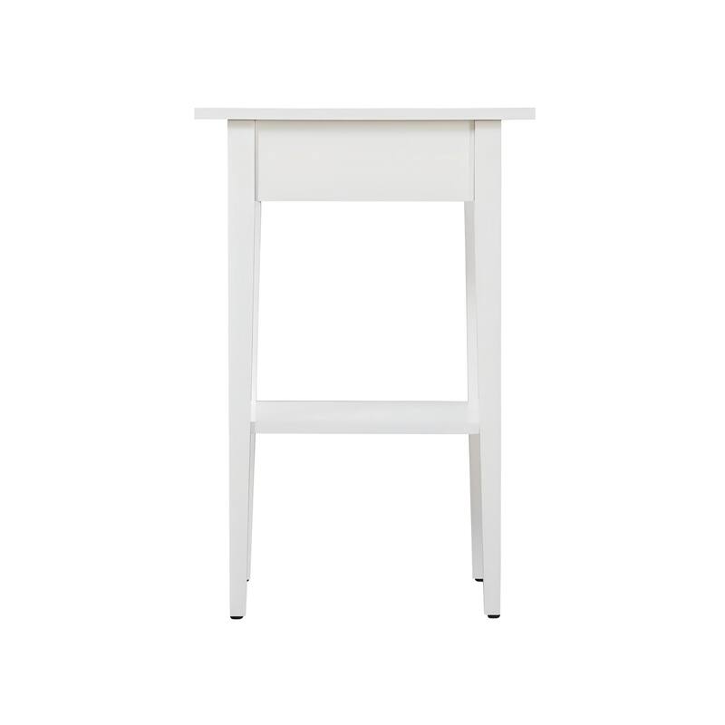 Sleek Modern White Nightstand with Minimalist Design