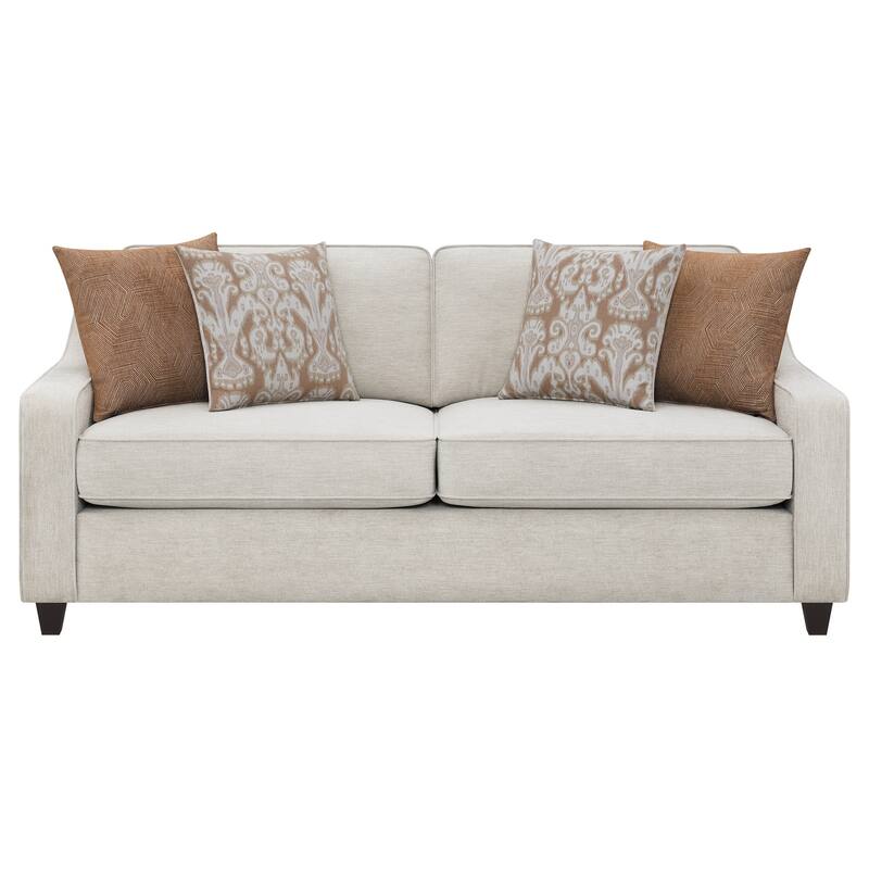 Mahaffey Beige 3-Piece Cushion Back Living Room Set