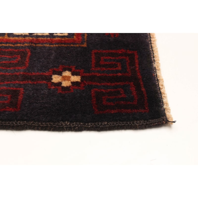 ECARPETGALLERY Hand-knotted Teimani Red Wool Rug - 3'10 x 6'2