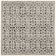 SAFAVIEH Handmade Cambridge Myrtis Moroccan Wool Rug - 8' x 8' Square - Black/Ivory