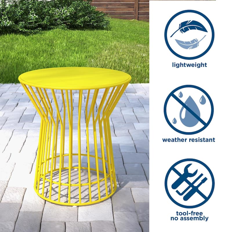 The Novogratz Poolside Gossip Collection Roberta Outdoor/Indoor Side Table