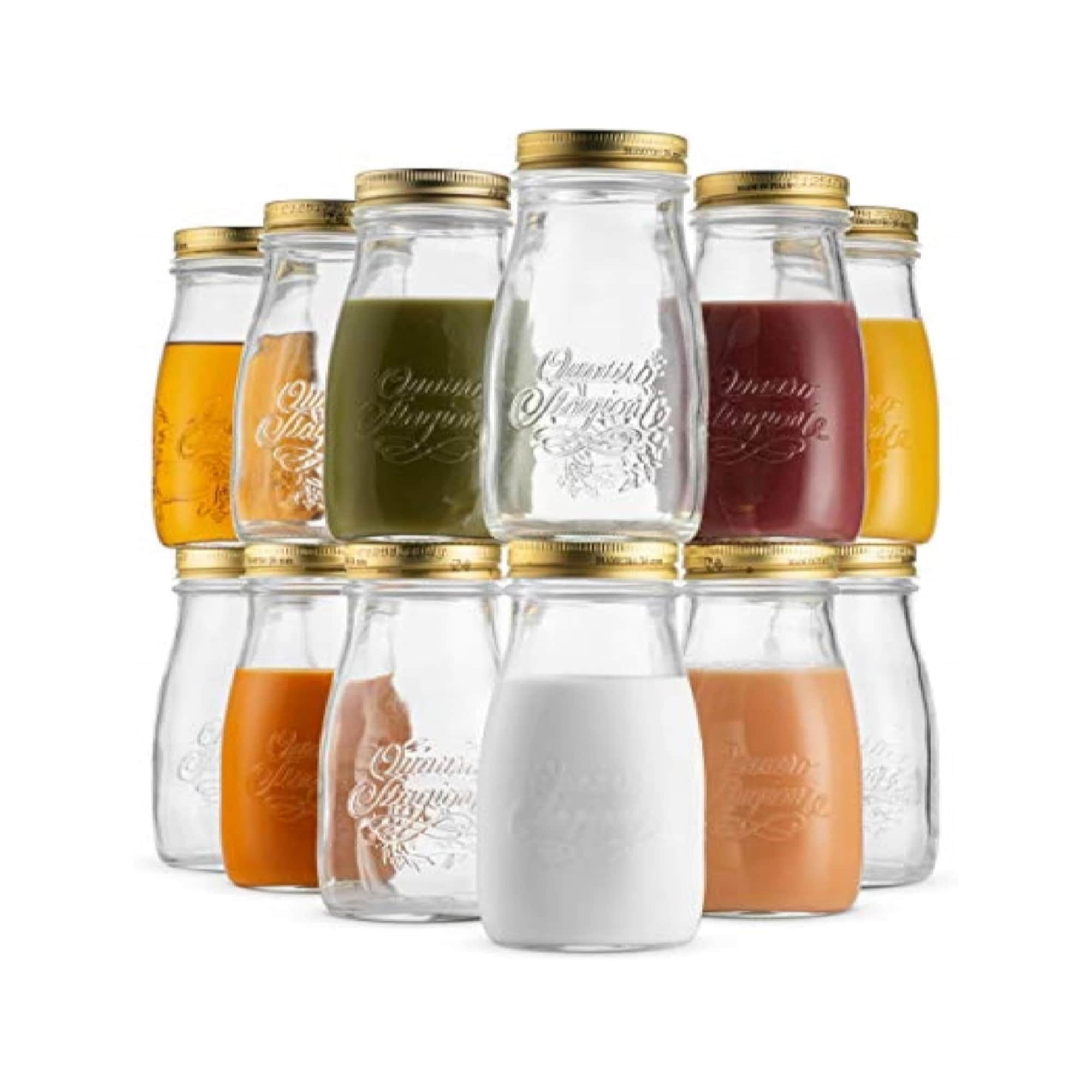 Bormioli Rocco Set of 12 Quattro Stagioni Canning Bottles