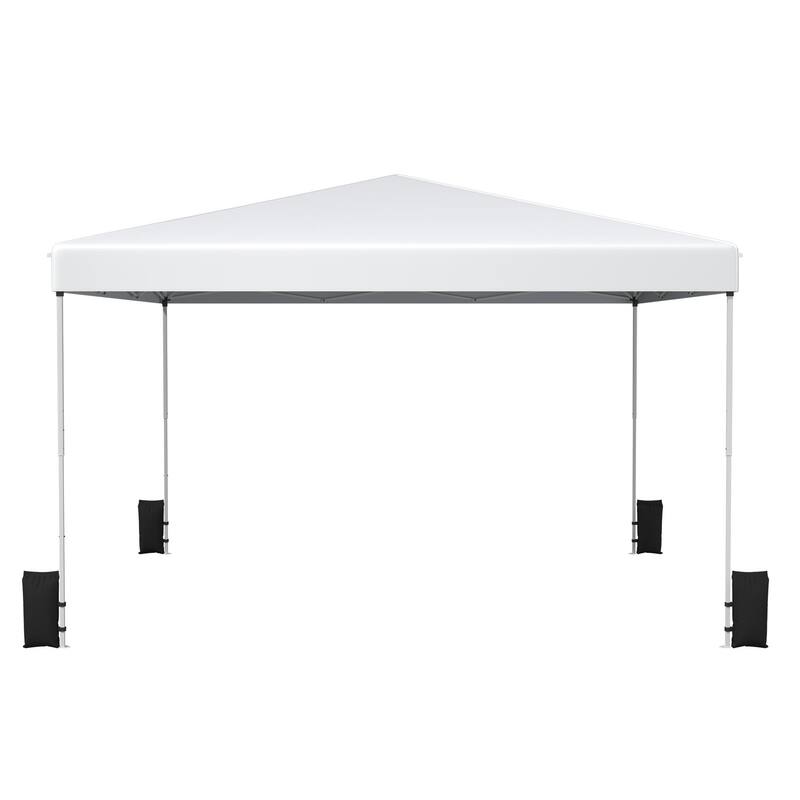 Pop Up Canopy Tent – Outdoor Shade Gazebo with Storage Bag & Sandbags,Easy Setup Canopy for Patio, Camping, Beach