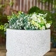 preview thumbnail 30 of 34, 32-Inch Modern Polyresin LED Spiral Outdoor Fountain With Small Planter by Glitzhome