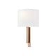 preview thumbnail 1 of 11, Justice Design Textile - Hamilton ADA 1-Light Wall Sconce Brushed Brass
